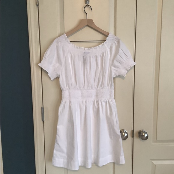 J Crew Smocked White Cotton Dress Reimagined Collection Small NWT - Picture 2 of 5